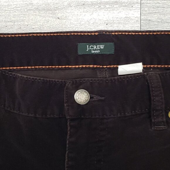 VTG J.Crew Corduroy Pants Womens 10R Boho Hippie Retro Country Western Y2K Choco - Picture 5 of 11